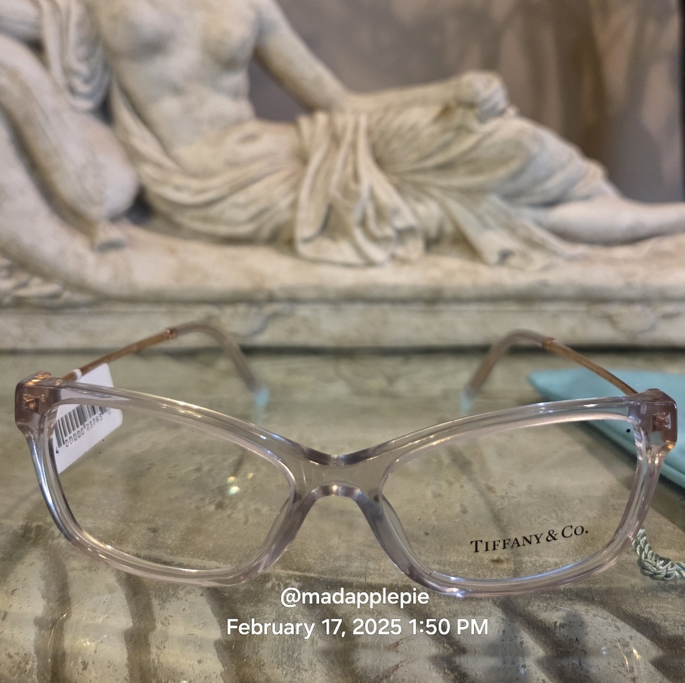 Tiffany & Co Eyeglass Frames Only TF2204 Rubedo Translucent Designer Luxury #157 - Picture 5 of 10